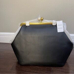 Coach Black and Gold Shoulder Bag
